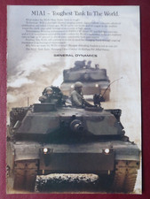 10/1988 PUB GENERAL DYNAMICS BLINDE CHAR MBT M1A1 TANK PANZER ORIGINAL AD