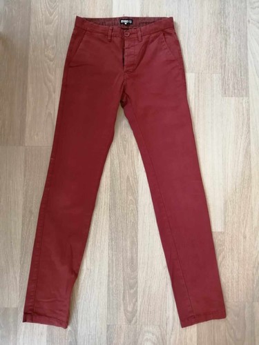 Pantalon rouge brique - , coton