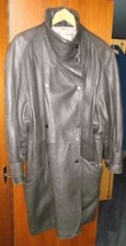 Manteau cuir ample - cuir, femme