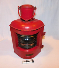 BELLE ANCIENNE LAMPE MARINE par OUVRARD VILLARS SAINT OUEN /  ROUGE / BABORD /