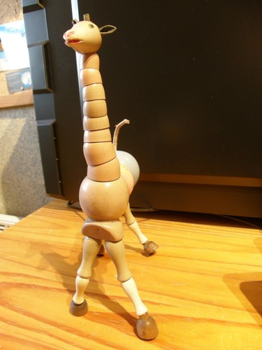 Girafe bois articulée - girafe,