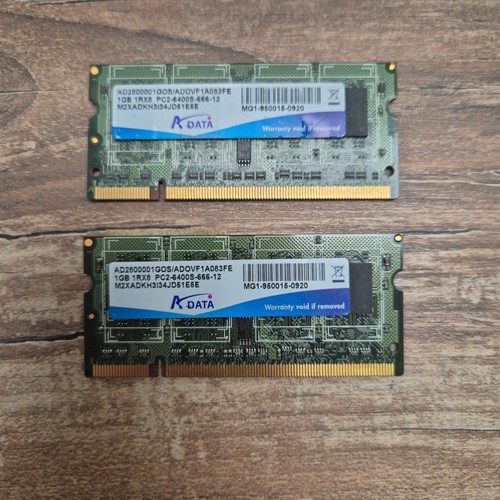 Barrette mémoire 1go ram - 2x,