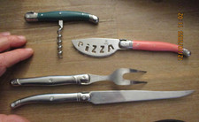 Lot Laguiole Couteau à Pizza l'éclair Grand Couteau Fourchette Tire Bouchon