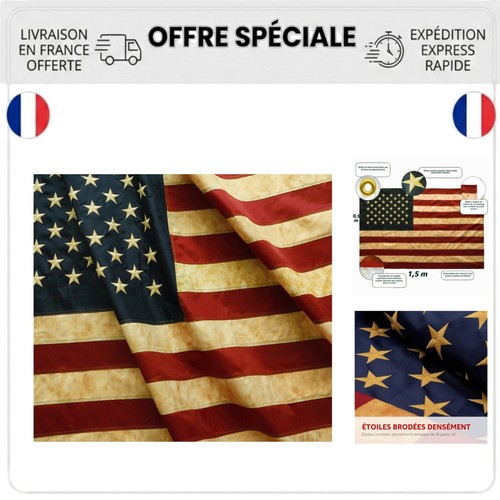 Drapeau américain vintage