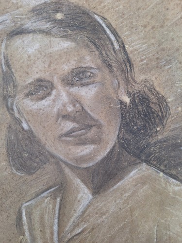Dessin ancien original signé - dessin,