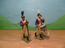 STARLUX EMPIRE PLASTIQUE  2 MUSICIENS TETE MODIFIEE