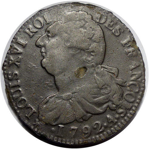 Louis xvi sols 1792 - a, paris