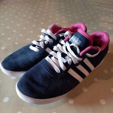 Adidas Néo Baskets Femme Pointure 38,5 UK 6 rose bleu Suede Foam Footbed 