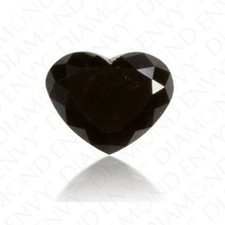 Diamant noir en forme de coeur