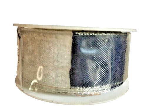 Ruban cadeau bleu nuit - , argent