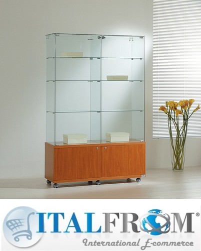 Vitrine avec armoire - ,