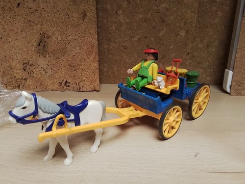 Playmobil charrette tiree par - playmobil.,