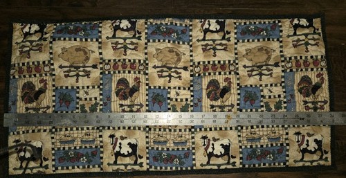 Handmade quilted table - quilted,