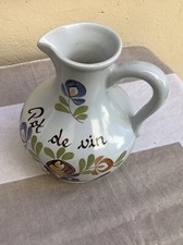 Joli Pichet A Vin Faience de