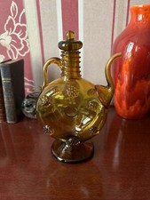 Carafe À Liqueur ancienne couleur ambre