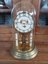 Ancienne Pendule Horloge Kundo Diedisheim Nantes Sous Globe  Old Clock Pendulum