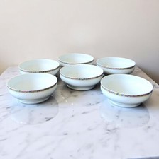 Limoges Haviland. 6 assiettes creuses bols en porcelaine modèle Rêve de peintre