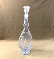 ancienne bouteille en verre LEGRAS décor JAPONISANT verrerie SAINT DENIS 37 cm