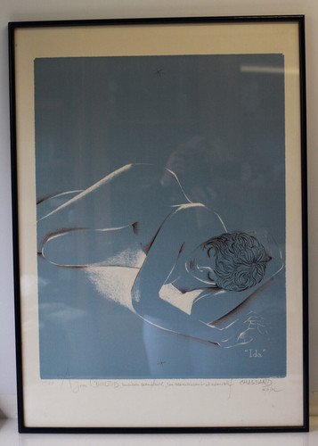 Lithographie femme nue - lithographie,