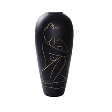 Vase DKD Home Decor Femme Noir