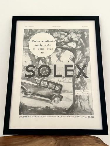 Affiche ancienne 1931 solex - affiche,