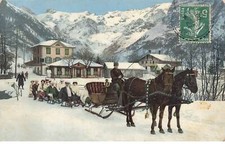 SPORT  #SAN47156 SPORT D HIVER ATTELAGE TRAINEAU CHEVAUX SUISSE
