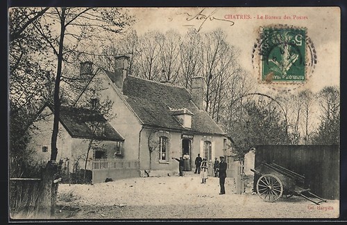 Cpa châtres bureau - châtres,,