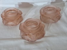 3 Tulipes en verre pince de