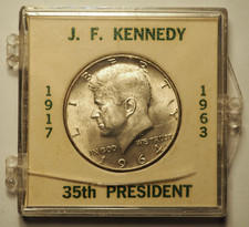 Numismatique USA : Pièce Argent de 1/2 dollar "KENNEDY HALF DOLLAR 1964" -  TBE