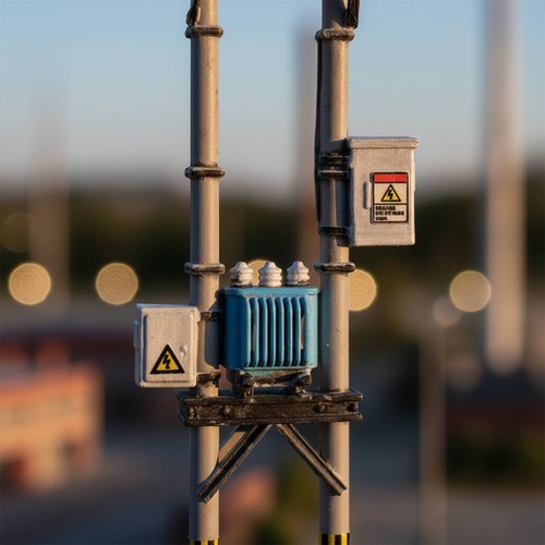 Poteau électrique miniature - poteau,