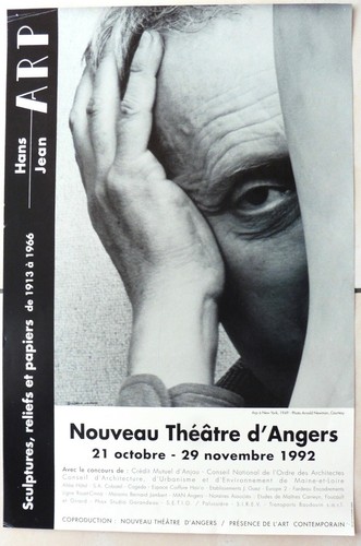 Jean arp affiche 1992 angers - jean,