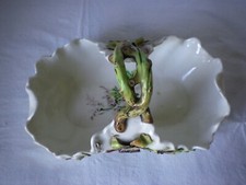 Coupe à fruits ancienne  en barbotine