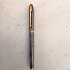 Fountain Pen PARKER 75 argent massif Ciselé Sterling silver USA plume Or 18K 750