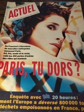 Actuel . Paris, tu Dors ? de Francfort à Barcelone . No. 112 . Octobre 1988