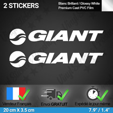 Compatible avec GIANT 2 Stickers Decal Blanc 20 cm fourche Tube Autocollant