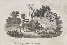 Le loup devenu Berger fable La