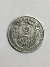 Monnaie France 2 Francs Morlon Alu 1945 C TB (1/N2)