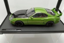 1:18 Solido Toyota Supra Mk4 A80 Verte Sans Boîte Carton