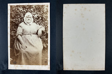 Servante au jardin Vintage cdv albumen print T