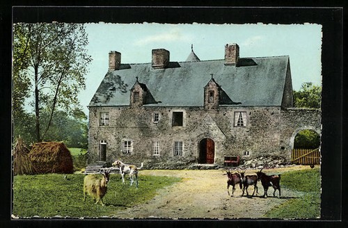 Cpa néhou ferme la - cpa,