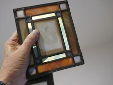 superbe cadre en vitrail art