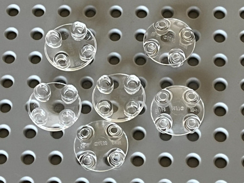 Lego round dish clear ref - x,