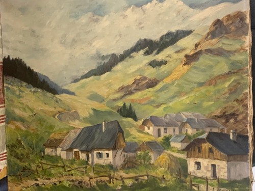 Tableau huile toile - tableau,