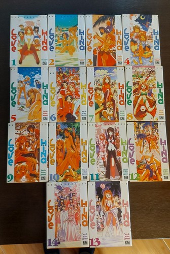 Lot mangas love hina - love,