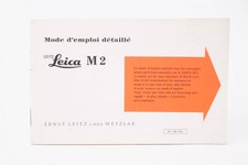 Leica M2 :  Mode d'emploi en Français . Original, pas de photocopie
