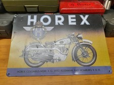 plaque metal moto horex