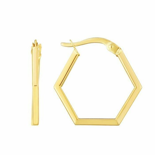 Boucles oreilles hexagonales - boucles,