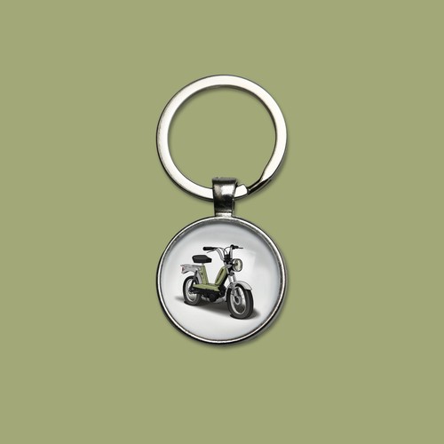 Porte clés mobylette peugeot - porte-clés,