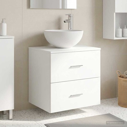 Meuble lavabo mural avec
