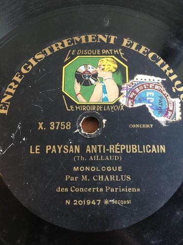 Rpm charlus le paysan - 78,